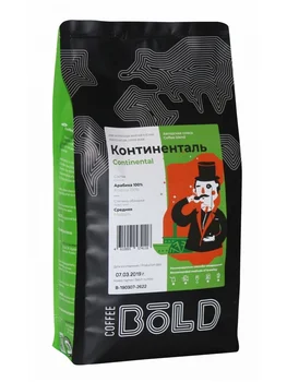 

Coffee bold "continental", in grains, 500 gr
