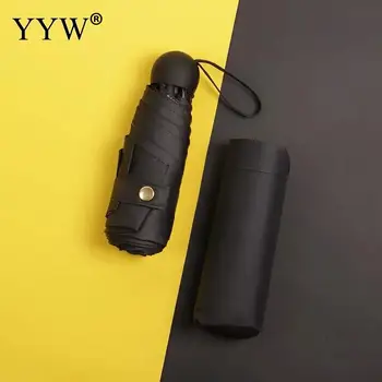 

Small Folding Umbrella Sunny Umbrella Anti-Uv Sun Unisex Pongee Rain Women Gift Men Mini Pocket Parasol Girls Parasol Paraguas