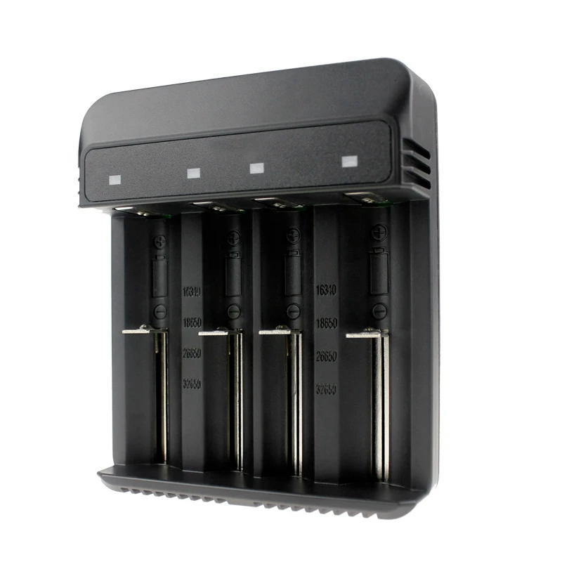 

4 Solts Smart Battery Charger Short Circuit Protection for 32650 26650 18650 17670 16340(Cr123A) Lithium Battery