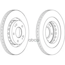 Диск Тормозной Передний(К-Т 2 Диска Цена За 1шт.) Ferodo арт. DDF1642