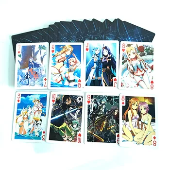 

[Clearance] 54 Sheets/set Anime Sword Art Online Card Comics Character Collection Playing Cards Christmas And New Year Gifts