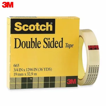 

Double Sided Tape 3M 665 Office School Supplies Tapes Adhesives Fasteners Double sided adhesive tape Scotch 665 in a box Transparent