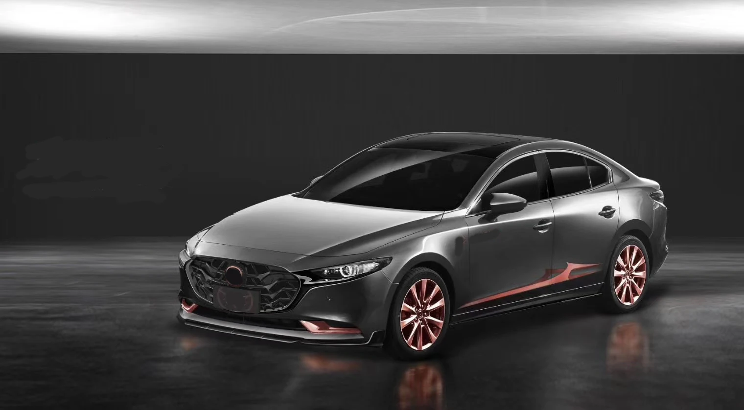 Для Mazda 3 Axela новая глянцевая черная решетка переднего бампера верхняя решетка для гриля Защитная крышка ABS пластик для стайлинга автомобилей