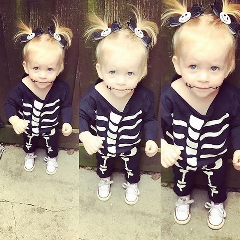 0-24M Baby Boys Girls Rompers Halloween Party Costume Toddler Rompers Jumpsuit Clothes Outfit Costume Long Sleeve Kids Infant