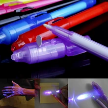 Pen Invisible Ink Pen Drawing Magic Toy Creative Stationery Highlighters Draw with Light Combo Invisible Ink Pen Kids Drawing E invisible ink pen with ink revealing blue led 3 ag3