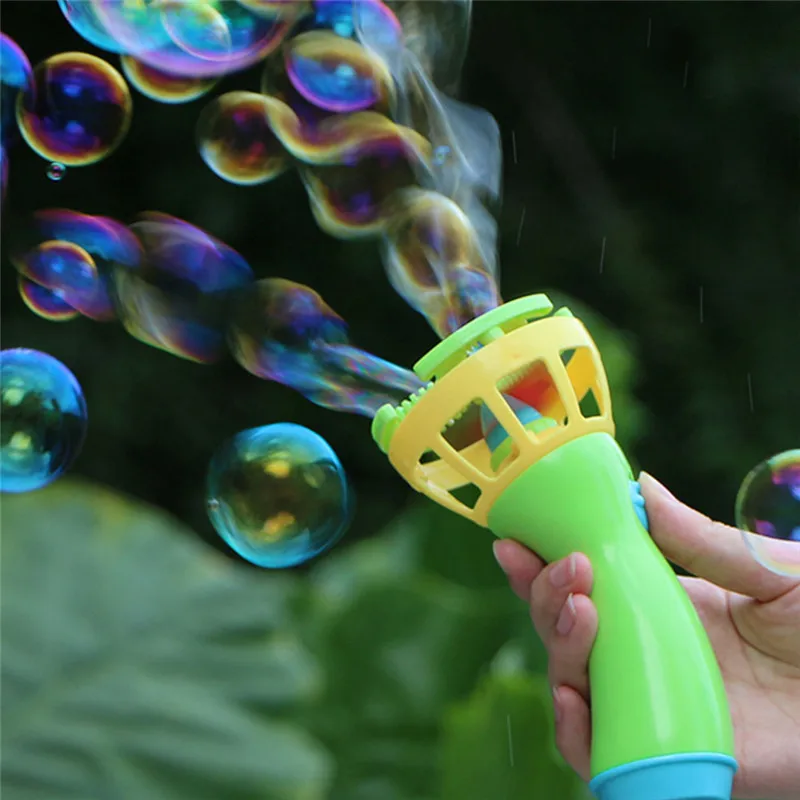 

Electric Bubble Gun Toys Wands Bubble Maker Machine Automatic Blower Essential In Summer Outdoor Children Bubble Blowing Toy