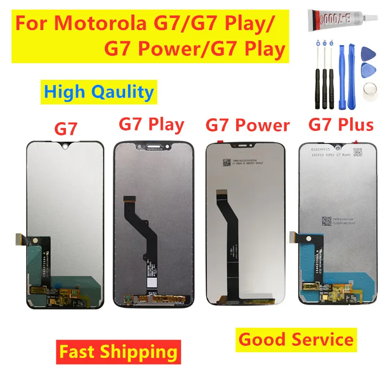 ЖК дисплей для Motorola Moto G7 Power XT1955 сенсорный экран с цифровым преобразователем Play