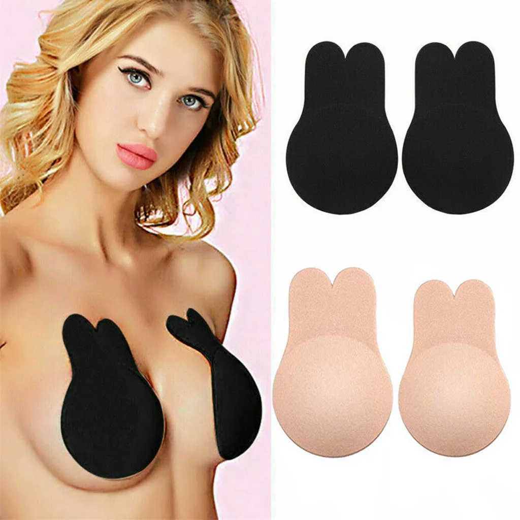 

Swimming Suit For Women Bikini Invisible Reusable Adhesive Strapless Backless Sticky bikini Women 2 Pair Maillot De Bain Biquini