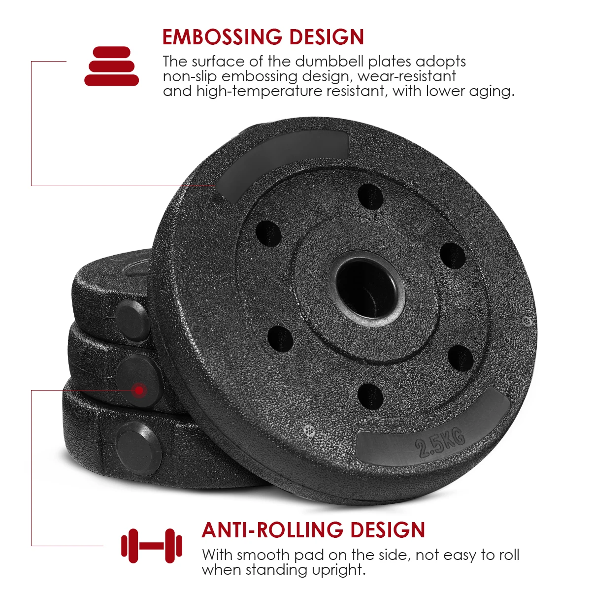 US $41.99 30kg Dumbbell Weight Set With 16 Dumbbell Plates 2 Extension Bars 4 Nuts Adjustable Fitness Barbell Gym Equipment Training Tools