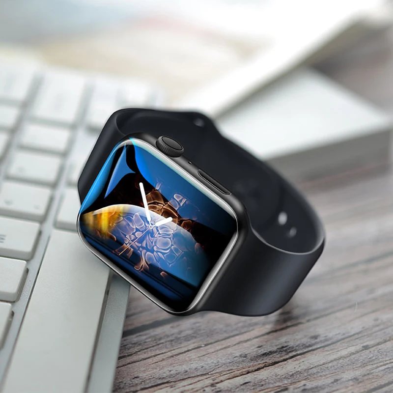 Защитная пленка на весь экран для apple watch 5/4/3 44 мм 40 42 38 нано жидкое УФ закаленное