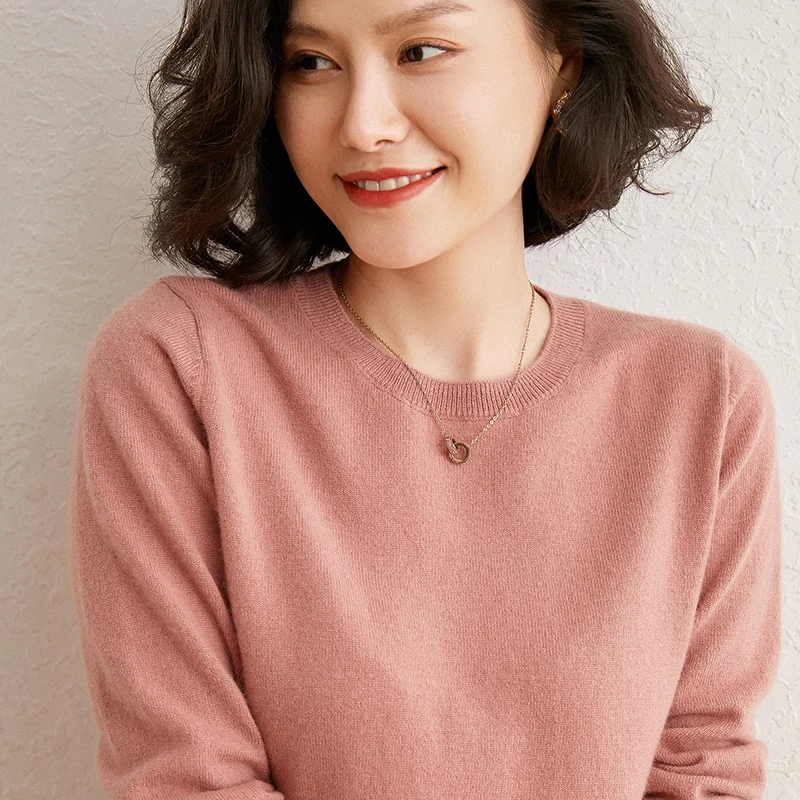Hot Sale  Autumn Winter Sweater Women O-Neck 100%