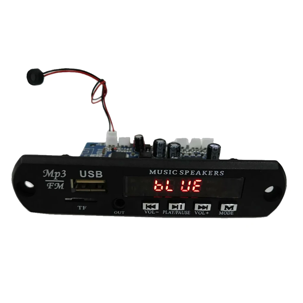 Bluetooth Digital Auto Car Stereo Power Amplifier Sound Mode Audio Music Player Support USB MP3 FM TF for Auto Motorcycle