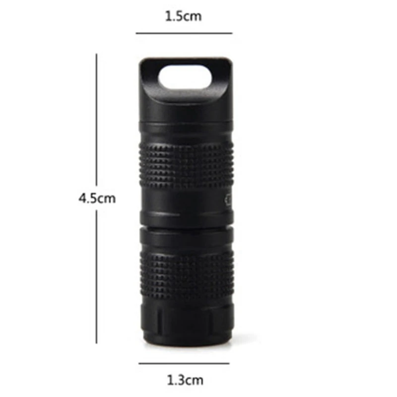 Ultra-Small Mini Led Small Flashlight Pocket Necklace Lamp Key Button Flashlight Led Flashlight Usb Rechargeable Portable Waterp