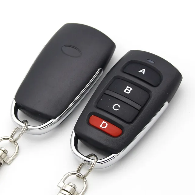 433MHz Remote Control Duplicator Copy Clone Garage Door Gate Remote Control Fixed Code 433mhz Transmitter Keychain Opener Remote 6