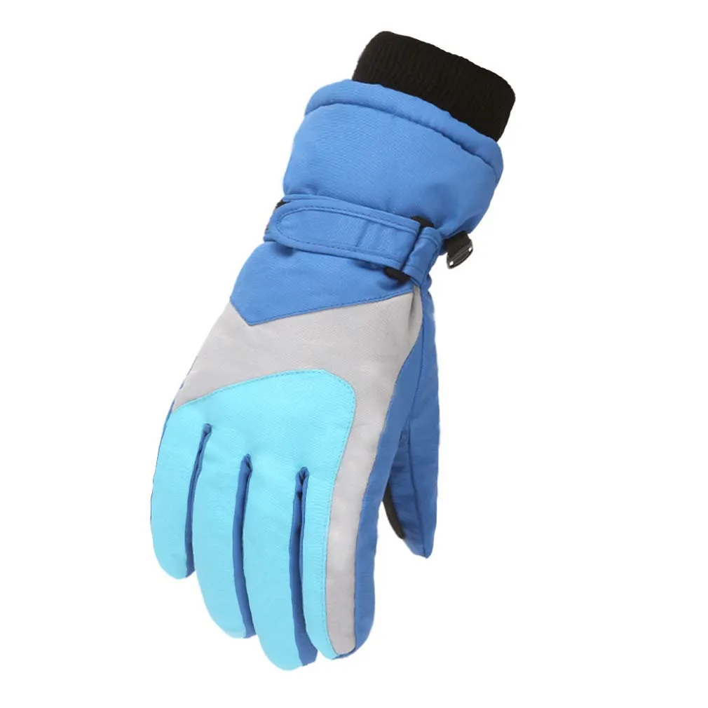 Kids Snowboarding Ski Gloves Winter Windproof Warm Full Finger Children Cotton Mittens Breathable for outdoor skiing cycling