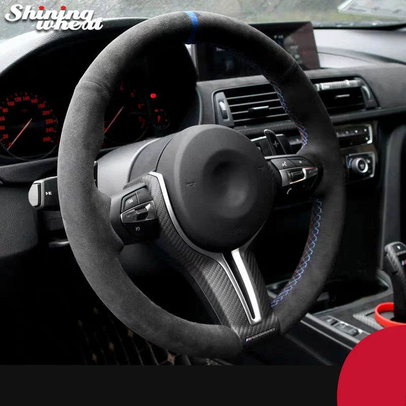Housse De Volant En Alcantara Cousue À La Main Pour Bmw F30 F31 F34 F10 F11 F07 F12 F13 X3 X4 X5