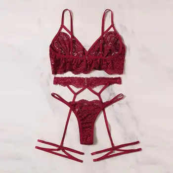 

New Babydoll Sexy Teddy Lingerie Temptation Erotic Women Porno Open Bra Underwear Hollow Thong Garter Sleepwear Lingerie Set