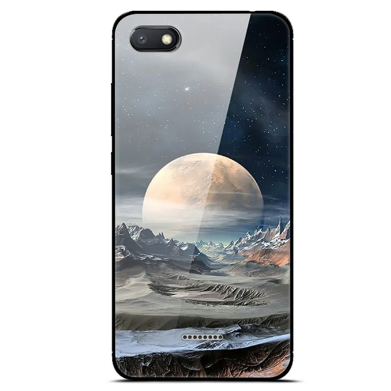 For Xiaomi Redmi 6A Case Cover Luxury Tempered Glass Case Phone Cover For Xiomi Redmi 6A 6 A A6 Phone Back Fundas Redmi 6A Case - Цвет: 14