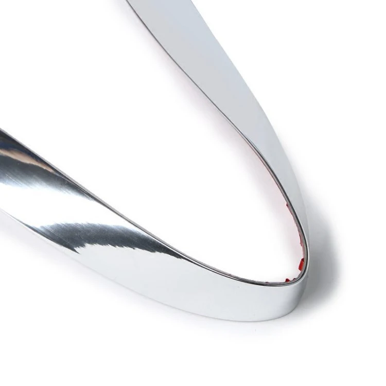Car Wheel Rim Strip 10mm x 3meters car styling self adhesive chrome strip for car Rearview Mirror