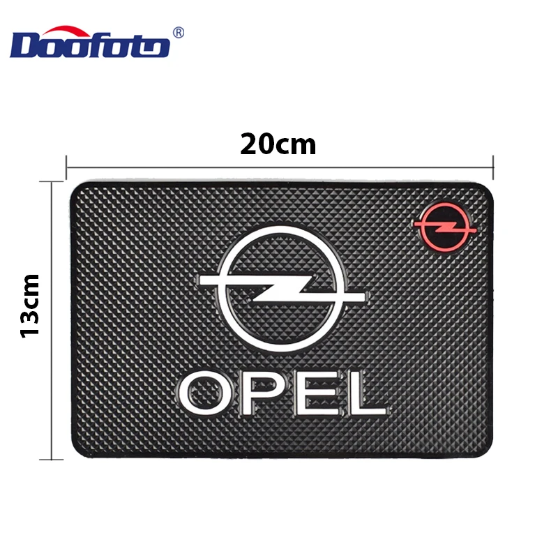 Doofoto автомобильные аксессуары Противоскользящий коврик для Opel Astra j Insignia Astra g Corsa Zafira b Mokka Vivaro Meriva логотип интерьера Стайлинг