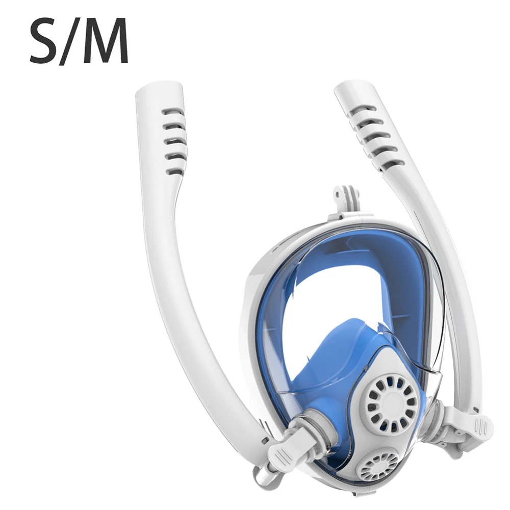 Diving Mask Scuba Mask Underwater Anti Fog Full Face Snorkeling Mask Women Men Kids Swimming Snorkel Diving Equipment - Color: 6
