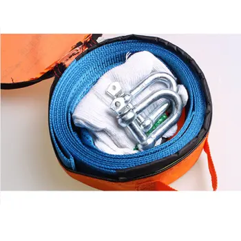 

3M 8tons Car Towing Rope tow rope car traction rope trailer with cable U-hook