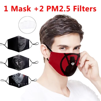 

Fashion 3D V for Vendetta Face Mask Movie Face Mask Mouth PM2.5 Filter Anti Dust Dustproof Bacteria Protection Cover Masks
