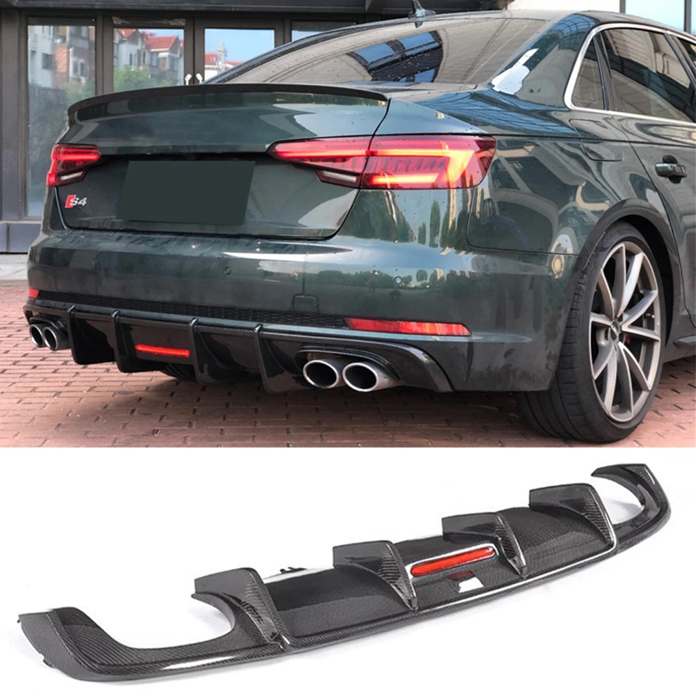 Автомобильный диффузор заднего бампера спойлер для Audi A4 B9 Sline S4 Sedan 2017 2019