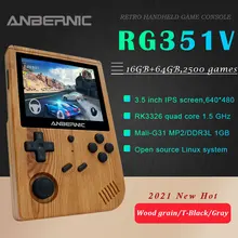 ANBERNIC Новинка RG351V Ретро игры Встроенный 16G RK3326 с открытым исходным кодом 3,5 дюйма 640*480 ручной Эмулятор игровой консоли для PS1 подарок ребенку ANBERNIC Новинка RG351V Ретро игры Встроенный 16G RK3326 с открытым исходным кодом 3,5 дюйма 640*480 ручной Эмулятор игровой консоли для PS1 подарок ребенку