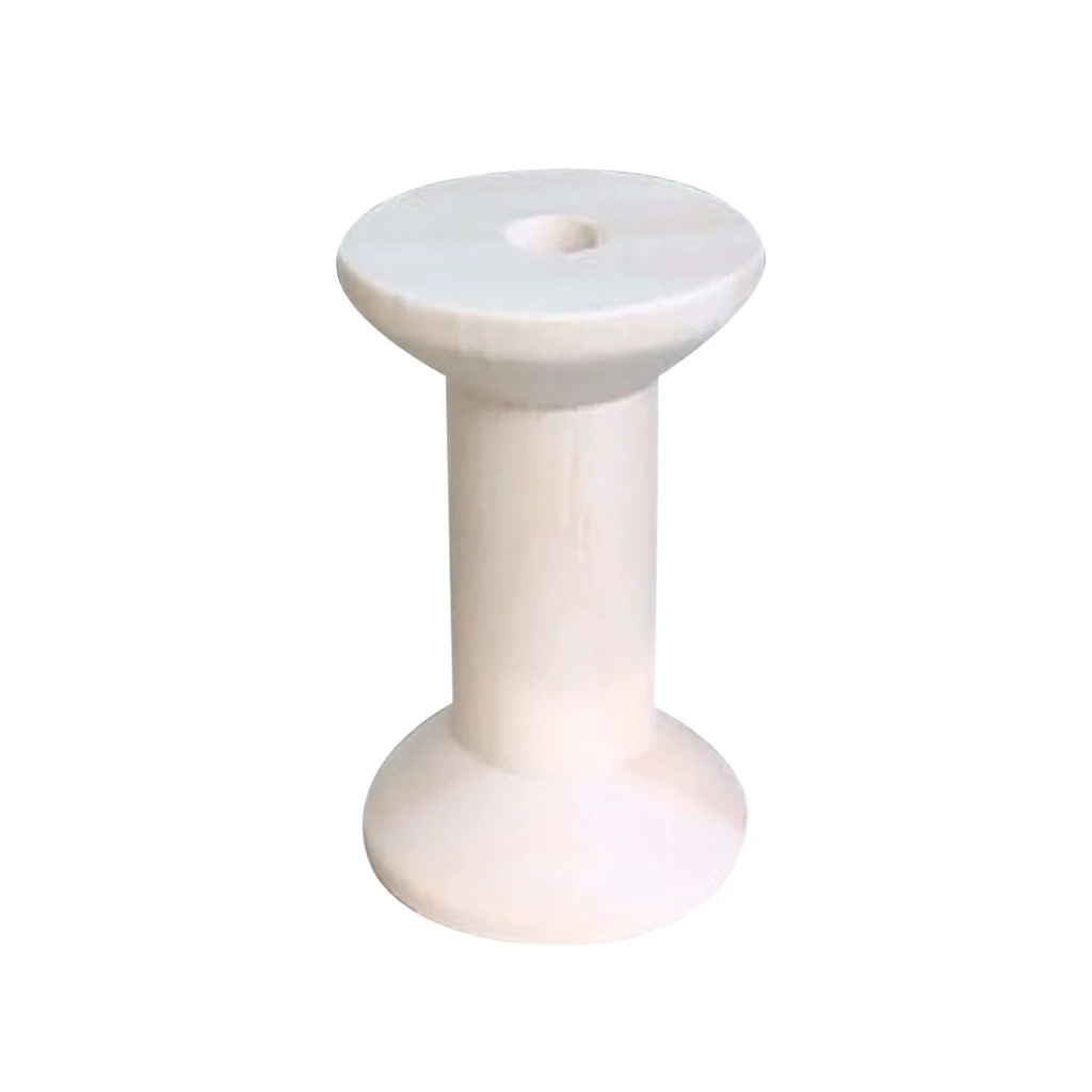 fityle 10pcs Natural Wooden Empty Thread Spools Sewing Bobbins Sewing Tools