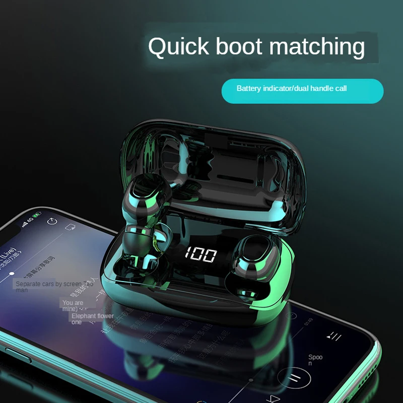 Беспроводные наушники FOOVDO Bluetooth с шумоподавлением TWS гарнитура музыкальные