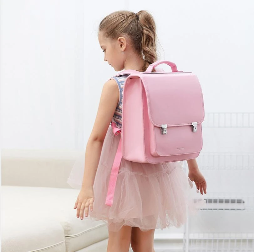 Mochila escolar japonesa para y niños, ortopédico para libros, escolares japonesas de PU, mochila para estudiantes|Mochilas escolares| -
