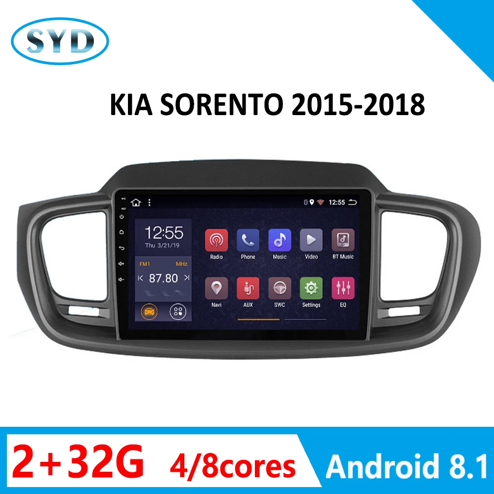 Special Offers Autoradio voor Kia Sorento 2015 2016 2017 2018 Multimedia dvd-speler 8 Cores 2G + 32G ondersteuning FM carplay SWC Bt Tv WIFI Android 8.1