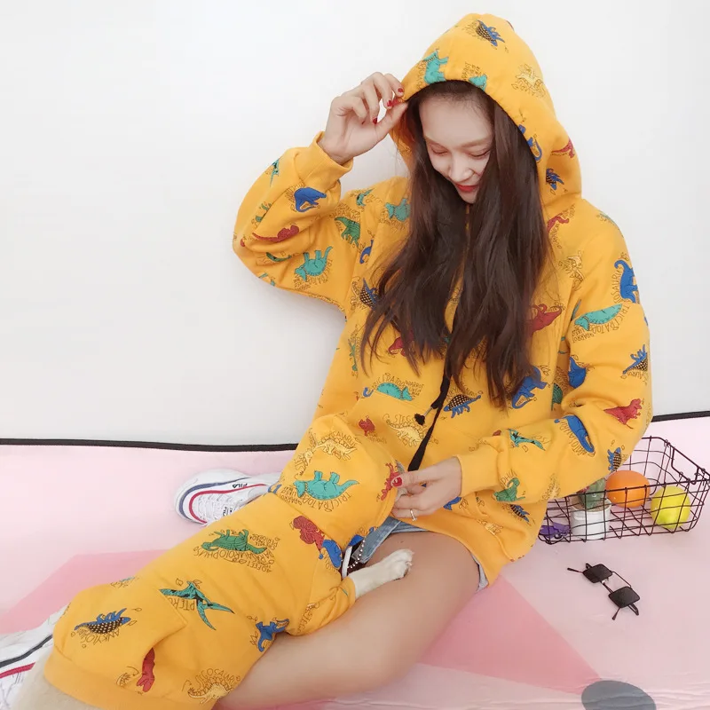 Осенне зимняя плюшевая одежда для домашних животных родителей и детей кошек