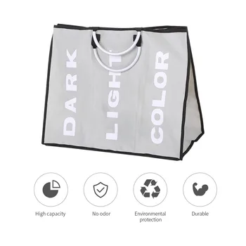 

Laundry Basket Bin 3 Sections Large Dirty Clothes Hamper Sorter Toy Storage Washing Clothes Basket Dirty Clothes Hamper