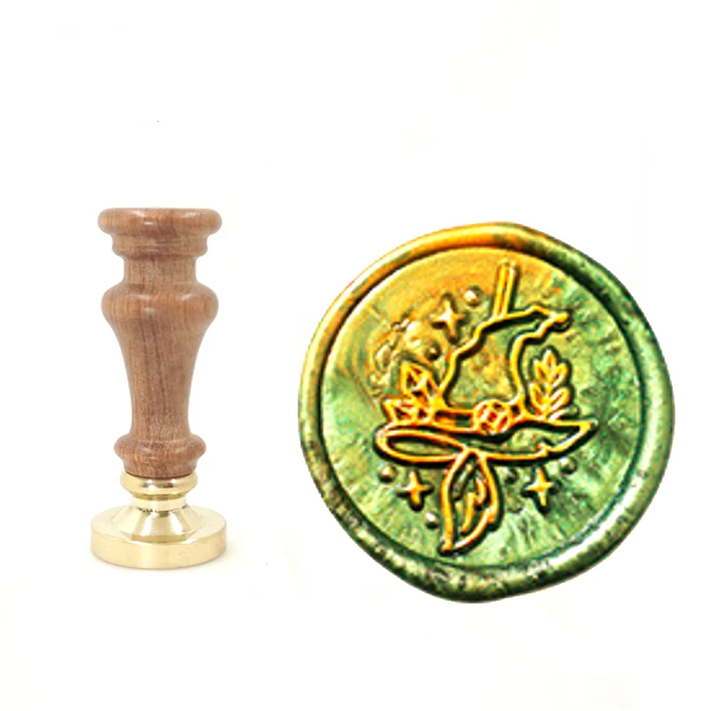 Cap Magic wizard Wax Stamp Exquisite Paint Roman MINI handle Ancient Seal Retro Personalized High Quality | Дом и сад