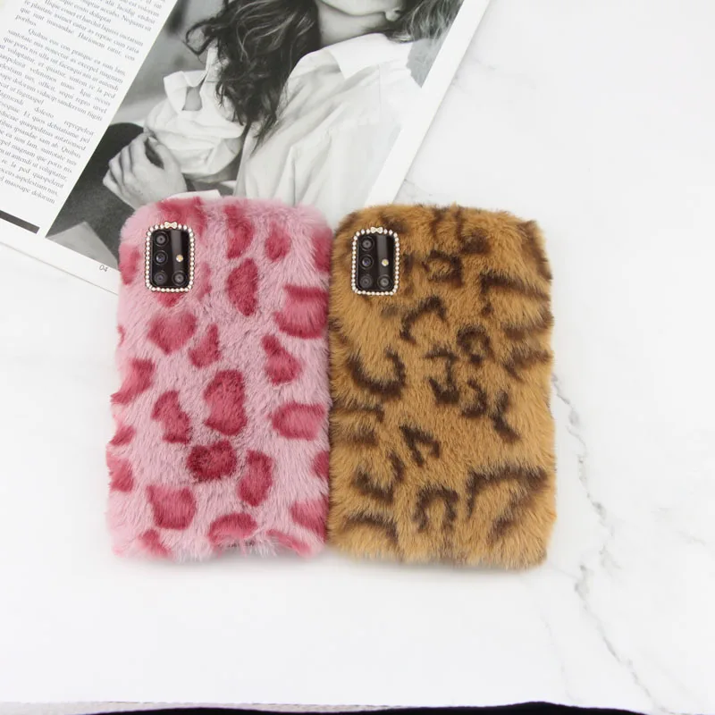 

For Samsung A51 Case Fluffy Plush Silicon Soft Back Cover For Samsung Galaxy A51 SM-A515F A515F A515 Fashion Girl Phone Cases