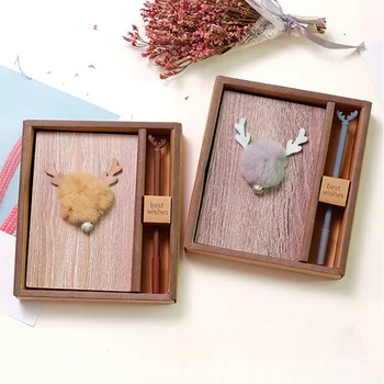 

Exquisite Journal Writing Notebook Handmade Wooden Bound Daily Notepad For Men & Women