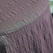 100 см* 110 см уникальный чистый шелк двойной креп-Жоржет ткань Seersucker свадебное платье шарф материал фиолетовый черный