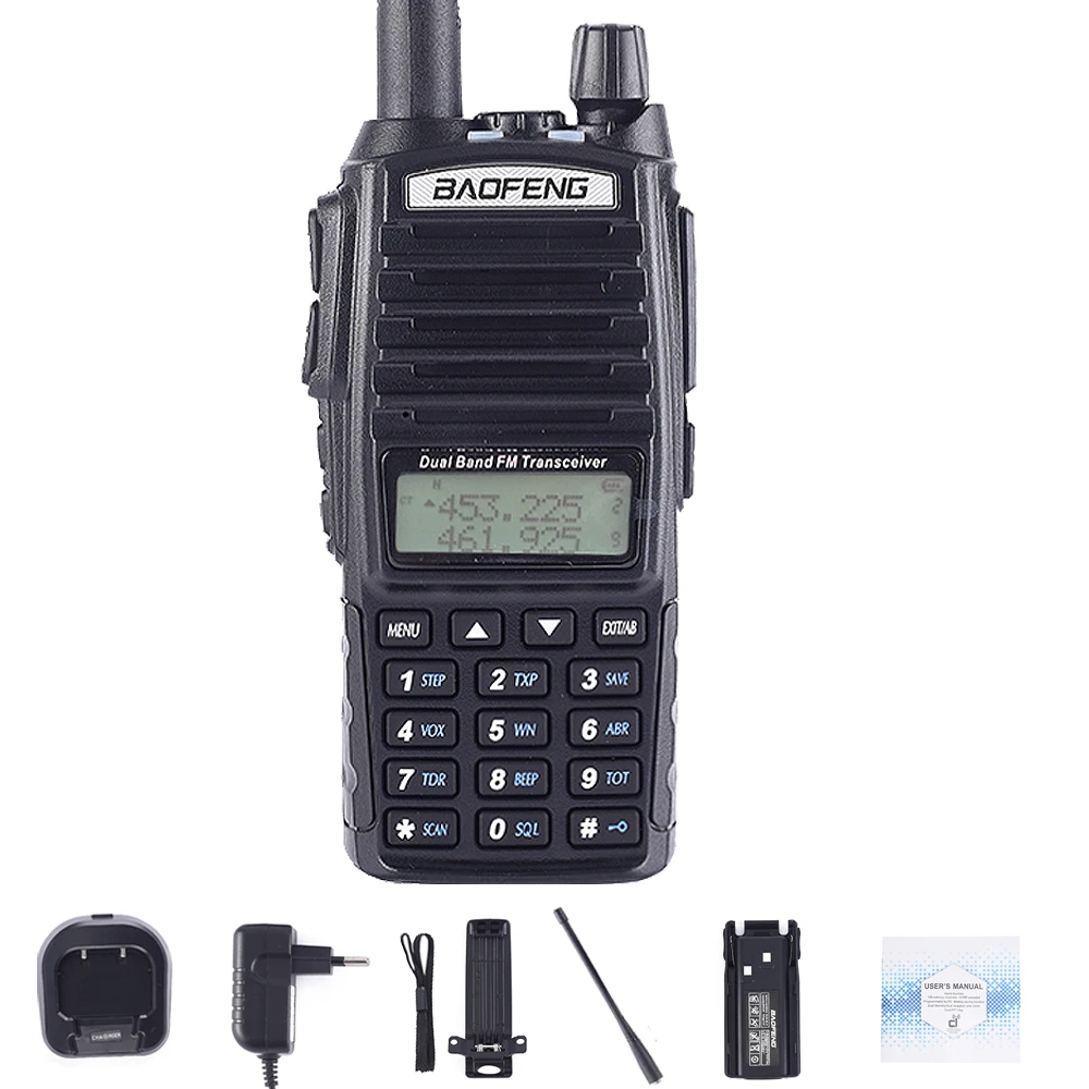 Baofeng Ture 8 Вт UV-82 плюс 10 км большой диапазон мощная портативная рация CB vhf/uhf двухстороннее радио Amador 8 Вт UV82 плюс - Цвет: UV82-8W