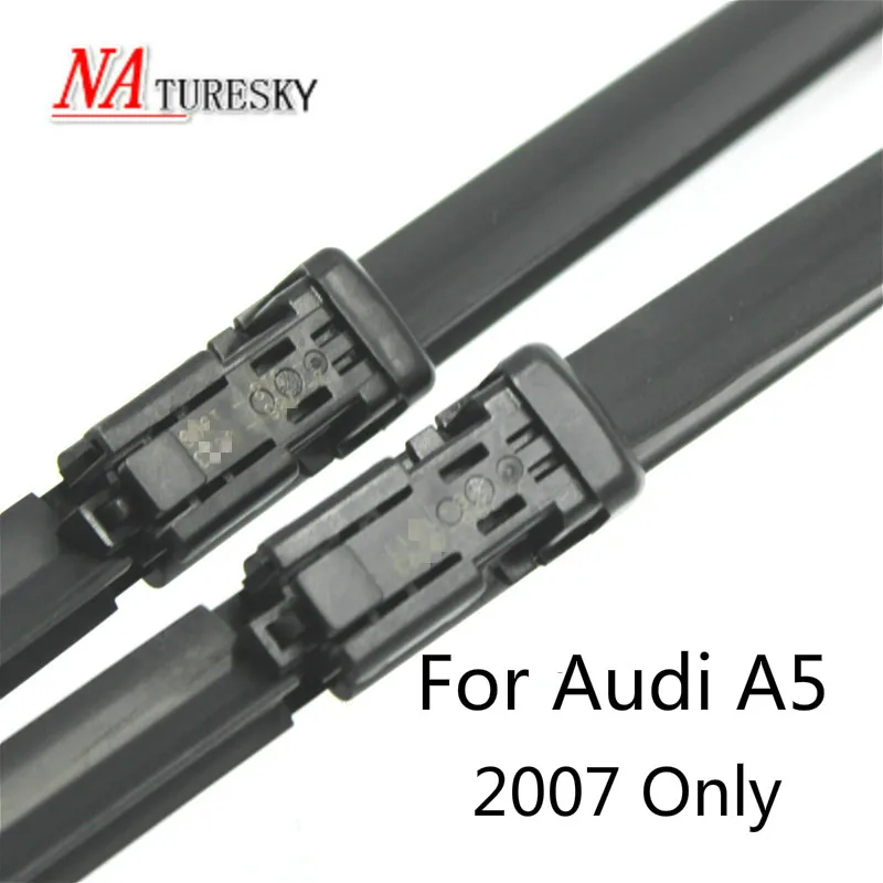 NATURESKY спереди стеклоочистителей для Audi A5 Fit кнопка оружия 2007 2008 2009 2010 2011 2012 2013 - Цвет: 2007 Only
