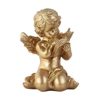 

Nordic Golden Angel Statue Tea Table Modern Window Display Desk Ornaments Home Living Room Wedding Decoration M5444