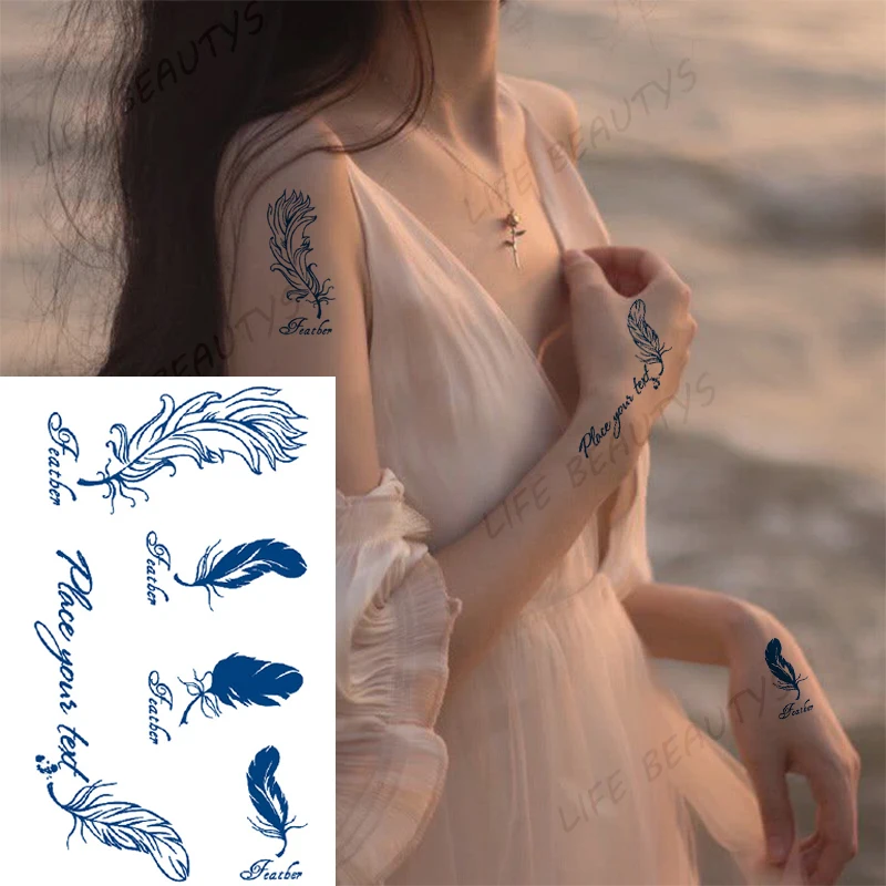 Стойкая водостойкая Временная тату-наклейка Juice Ink для боди-арта на руку цветок