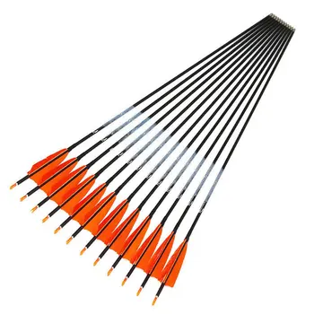 

Archery Spine 500 600 700 800 900 ID4.2mm 4 Inch Turkey Feather 30Inch Carbon Arrows Bow Hunting Shooting