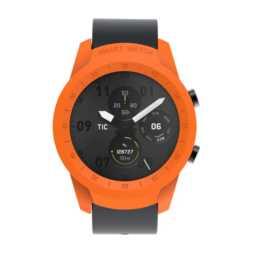 Тонкий защитный чехол для смарт-часов для TicWatch Pro Чехол с защитой от царапин аксессуары для умных часов - Цвет: orange