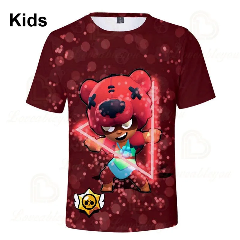 

NITA Shooting Game PRIMO 6 To 19 Years Kids Leon T-shirt 3D Printed Tshirt Boys Girls Gameing Cartoon T-shirt Tops Teen Clothes