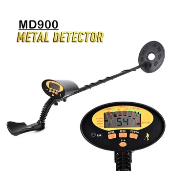 

MD900 LCD Underground Metal Detector Pinpointer Portable Treasure Scanner Finder Tool 4+1 Modes Underground Metal Detector