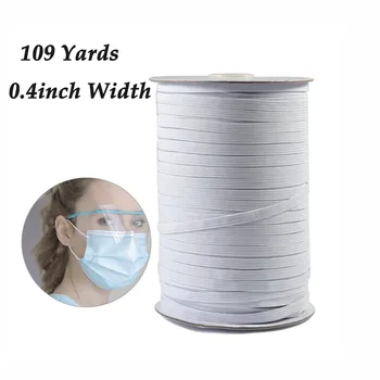 

Diy Face Mask Nose Adjuster Nose Bridge Nose Clips Elastic Band Rubber Band Elasticity Strap Face Mask Rope 100m/10mm Wide