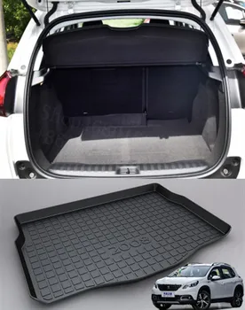 

Puou Non-Slip Waterproof For Peugeot 2008 2014-19 Mat Rear Trunk Liner Cargo Floor Tray Carpet Guard Protector Car Accessorie