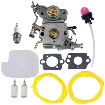 

C1M-W26 Carburetor with 530057925 Air Filter Fuel Line Filter Tune-Up Kit for Poulan P3314 P3416 P3816 P4018 PP3416 PP3516 PP381